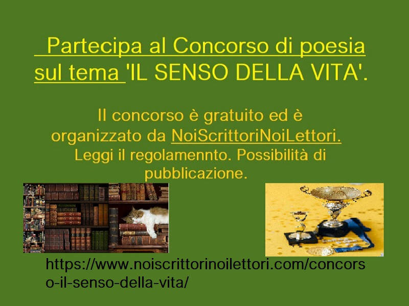 Un invito a partecipare al concorso 'IL SENSO DELLA VITA'